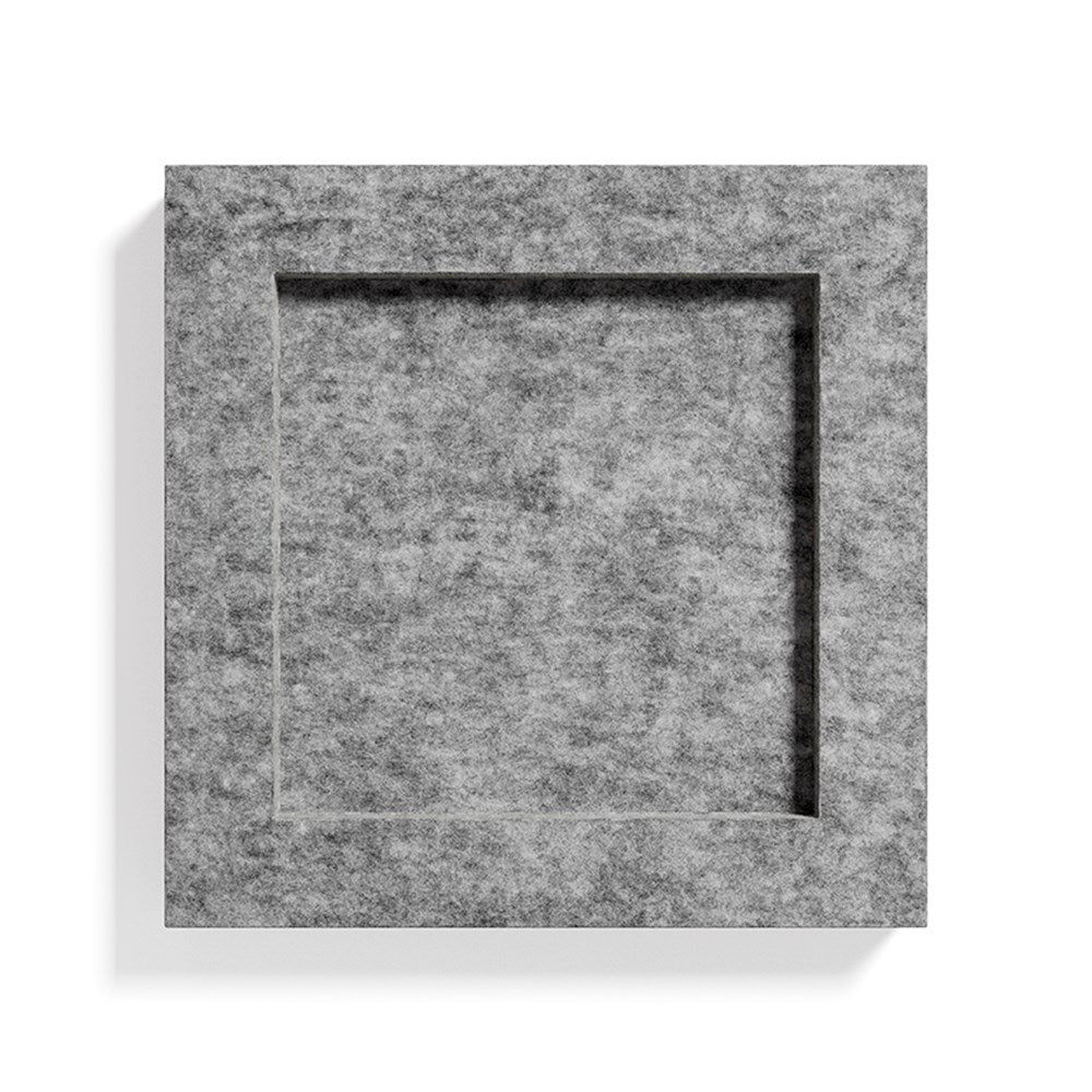 ljusgrå väggabsorbent i fyrkantig form