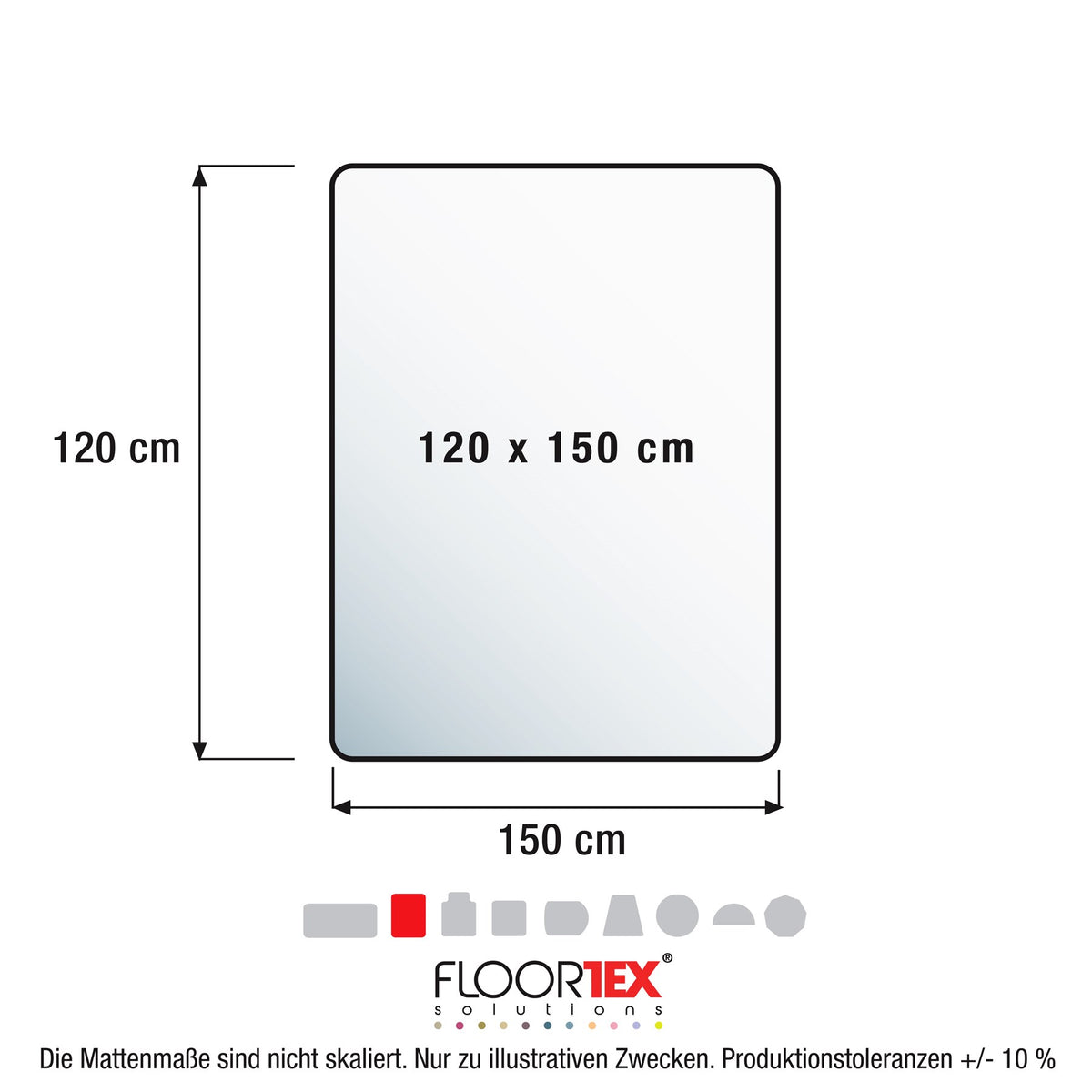 Floortex Gulvbelegg For Tepper - 90 x 120cm