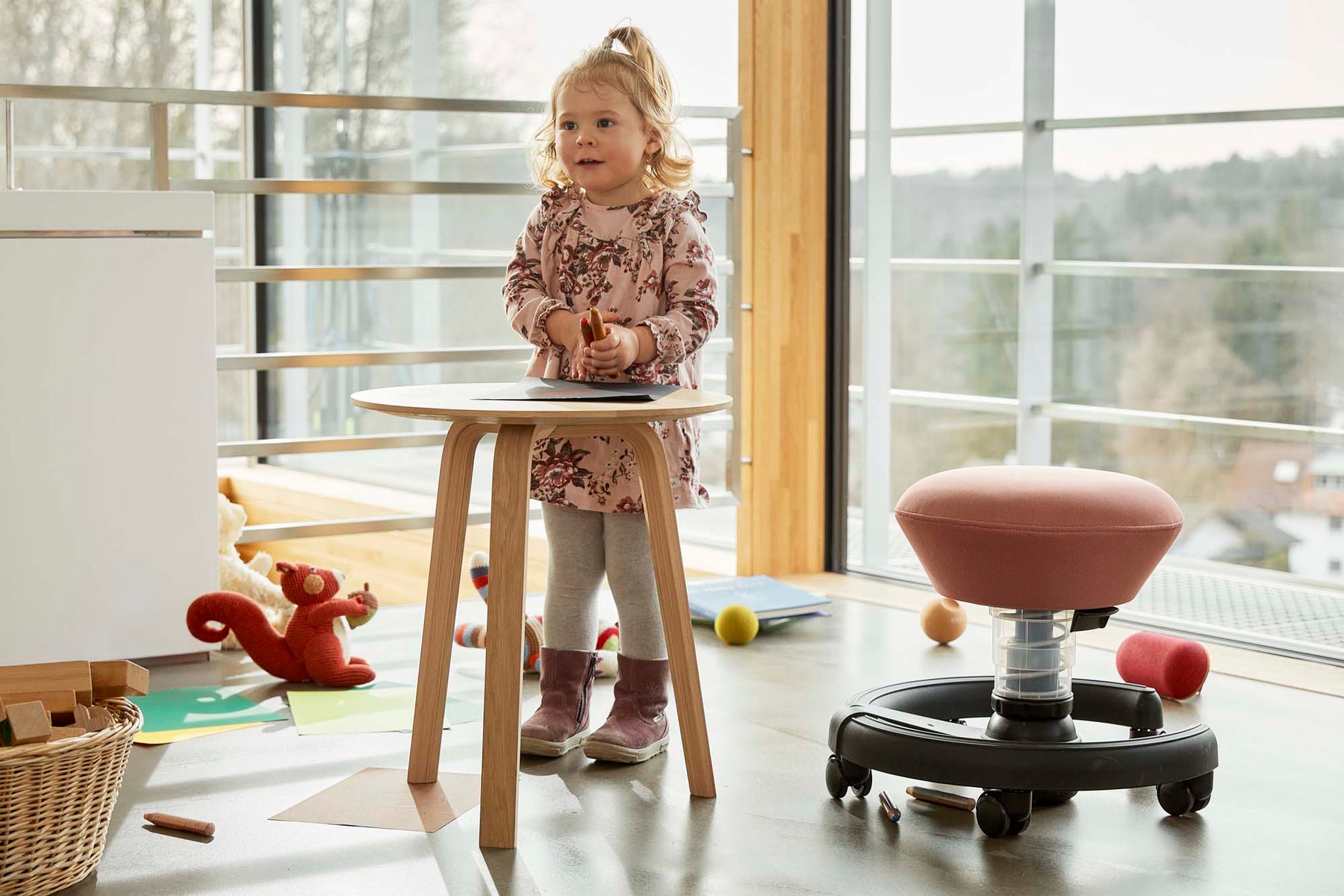 Skrivebordsstol Barn - Svart & Grønn | Aeris Swoppster