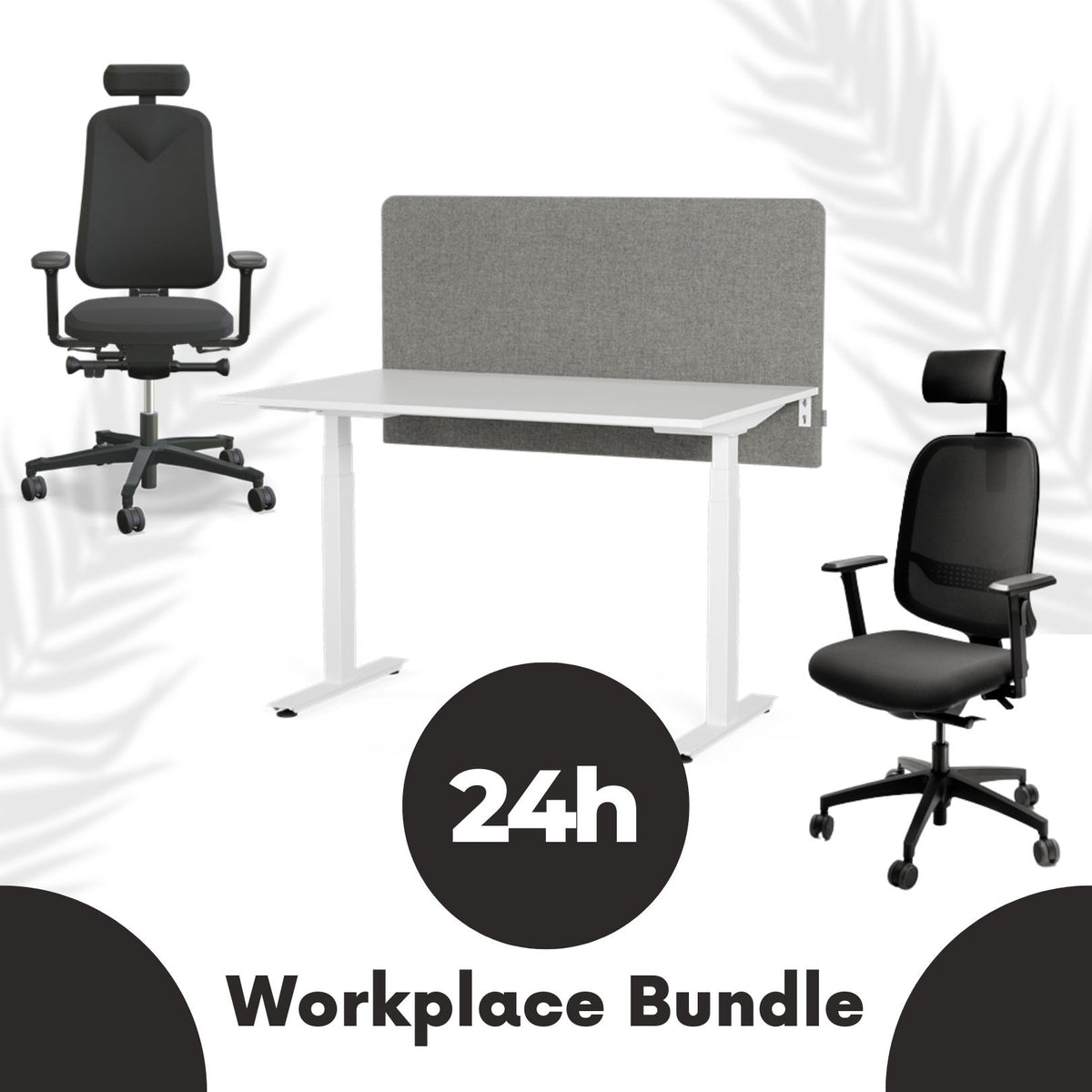 Komplett ergonomisk arbeidsplass 24 timer*