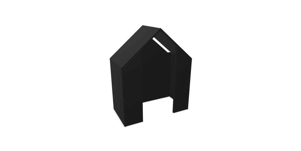 Lydabsorberende Hus | Half a Hut med frontskjermer